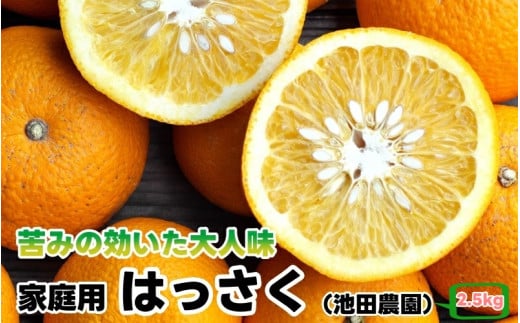 はっさく 2.5kg+250g（痛み補償分） 家庭用 光センサー / 八朔 訳あり 甘い 和歌山 有田 柑橘 ※1月上旬〜4月上旬頃に順次発送予定 ※北海道・沖縄・離島への配送不可 【ikd021-c-2d5】