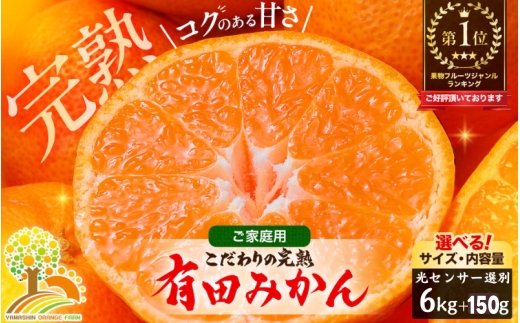有田 みかん 訳あり 6kg 光センサー 選別 / 温州みかん 有田みかん 甘い 家庭用 和歌山 柑橘 ※2027年1月順次発送 ※北海道・沖縄・離島への配送不可 【nuk004-c-6-janH】