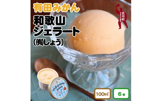 和歌山ジェラートセット ≪  みかん ≫ / 大容量 ギフト お中元 母の日 父の日 敬老の日 アイス アイスクリーム ジェラート シャーベット ソルベ セット 熨斗 クール 冷凍便 和歌山 お土産【sho105-j-100x6】