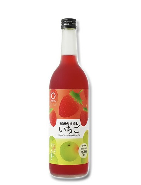 ▼〈紀州　南高梅使用〉紀州のイチゴ梅酒　720ｍl  / お酒 リキュール 梅酒 お酒セット アルコール 和歌山 ギフト プレゼント 【sta705-ks-ichi】