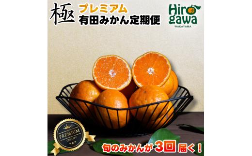 極プレミアム 有田 みかん 定期便 【5kg×3回】 / 温州みかん 有田みかん 甘い 厳選 高級 和歌山 有田 5kg ※北海道・沖縄・離島への配送不可 【ikd050-mikp-5-3】
