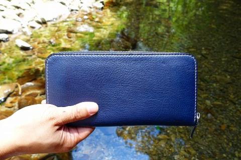 【職人手縫い】和歌山日本鹿革長財布　漆黒（黒色）