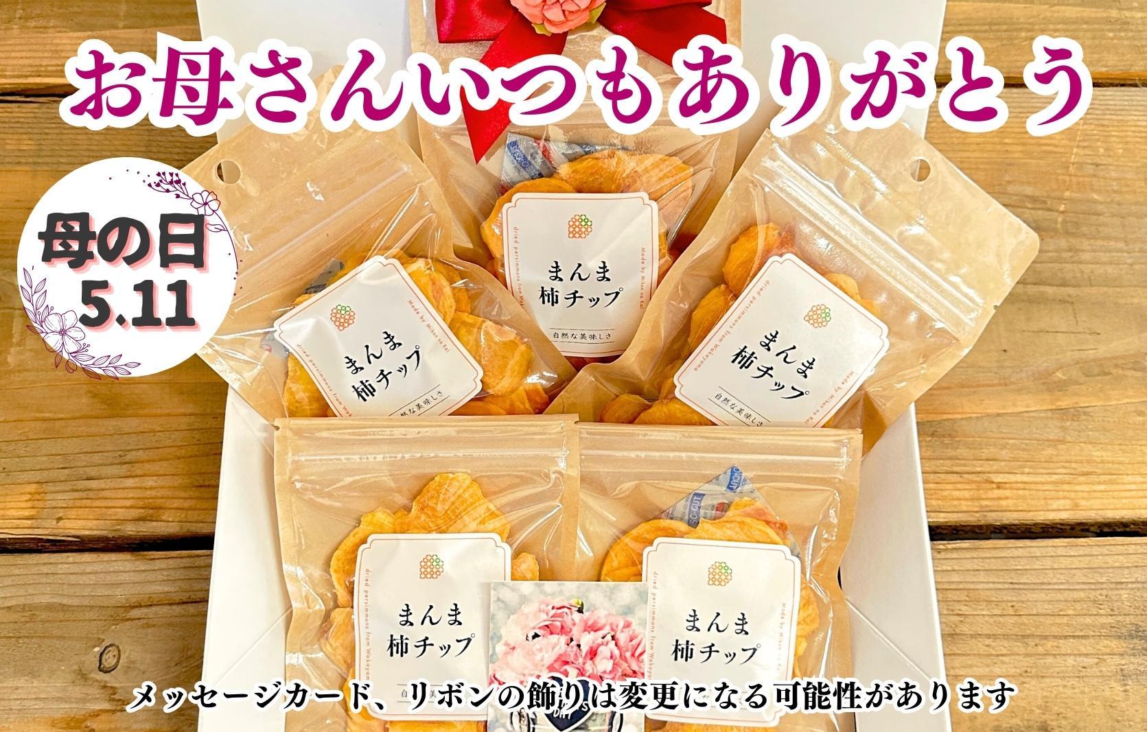 【母の日ギフト】まんま柿チップ 200g (40g × 5袋) ドライフルーツ  和歌山県産 果物使用 国内製造 【みかんの会】