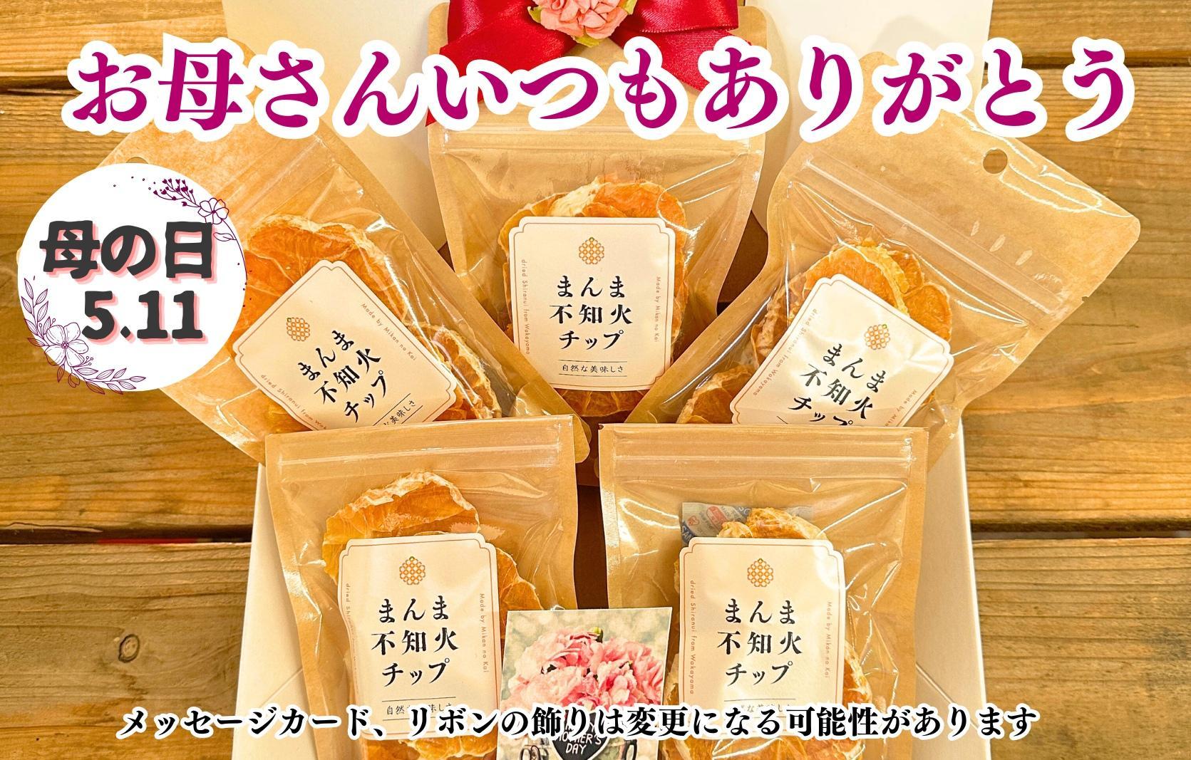 【母の日ギフト】しらぬい ドライフルーツ まんま不知火チップ 100g ( 20g × 5袋 )  和歌山県産 果物使用 国内製造 【みかんの会】
