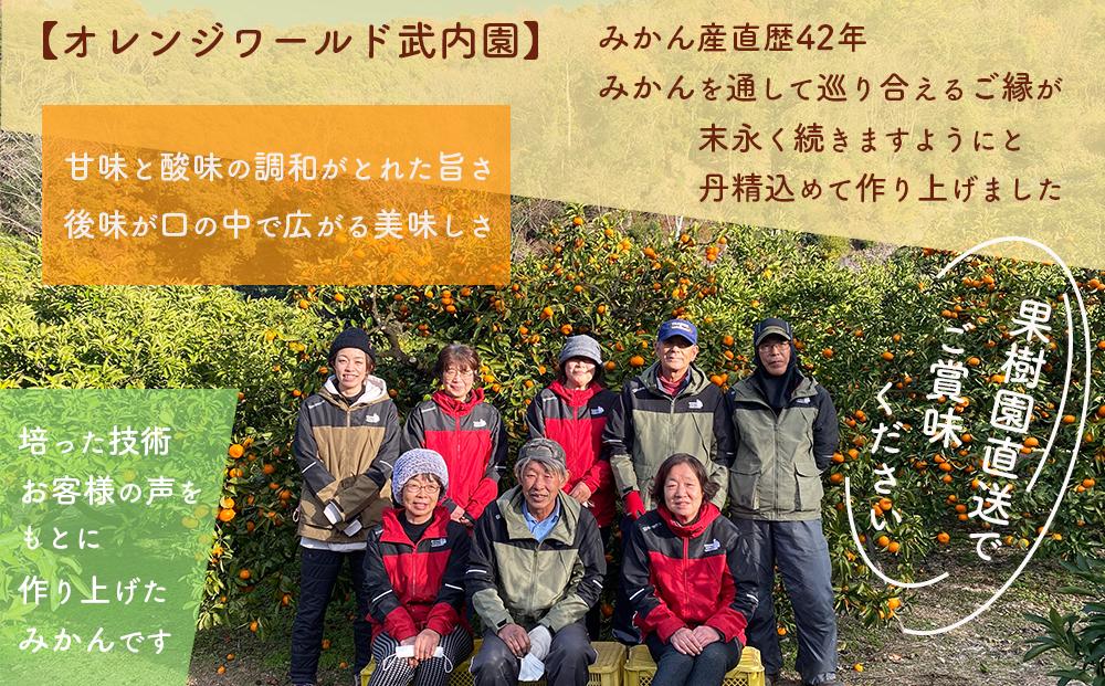 和歌山県 有田みかん 小粒　5kg 甘味凝縮 産直44年 5代目 武内園 完熟蜜柑