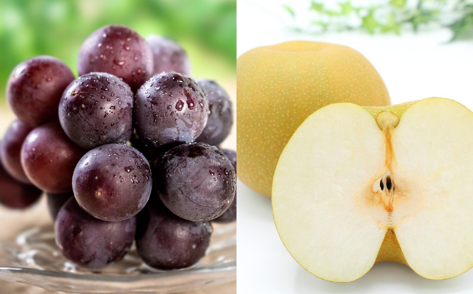 【数量限定】梨とたなねし巨峰の詰め合わせ 約2kg