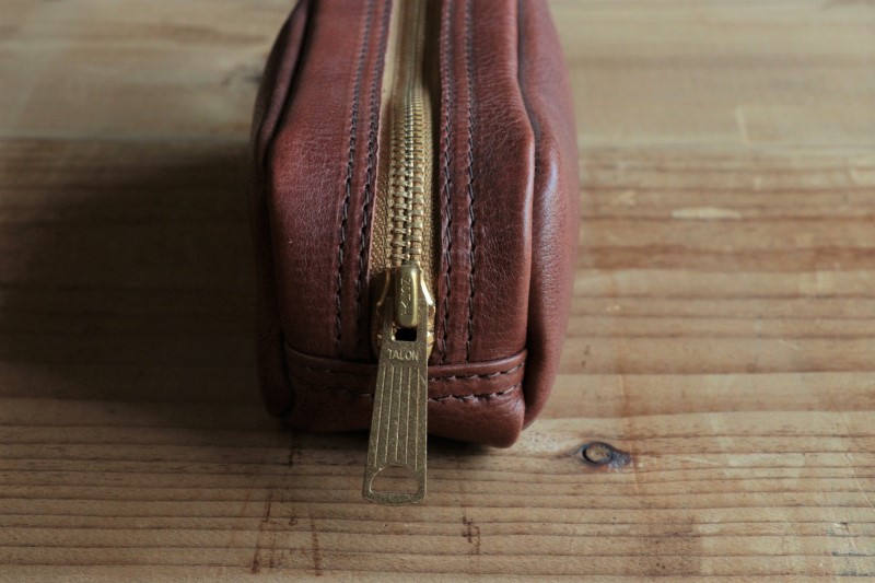 イタリアンレザーペンケース（筆箱） 【ブラウン】