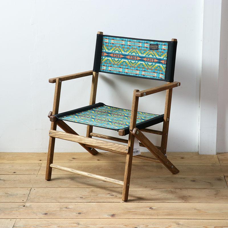 【アルトメサディープターコイズ 】フォールディングチェアS　Pendleton（ペンドルトン）×TurnBuckle（ターンバックル）