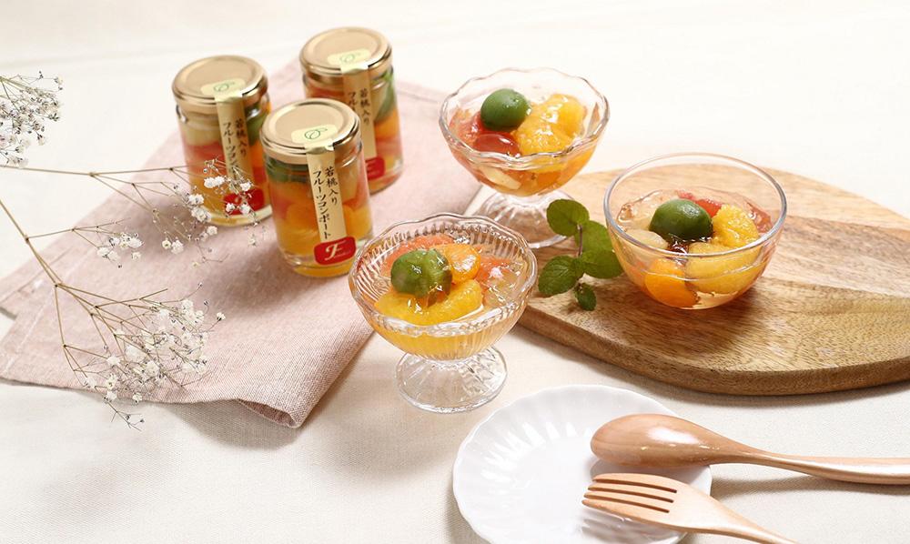 若桃入りフルーツコンポート 6本セット