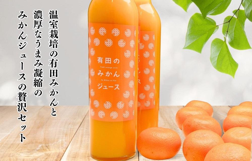 【お中元】夏の有田みかん (約1kg) と有田のみかんジュース（500ml×2本）和歌山県産 産地直送【7月上旬～8月上旬に順次発送】