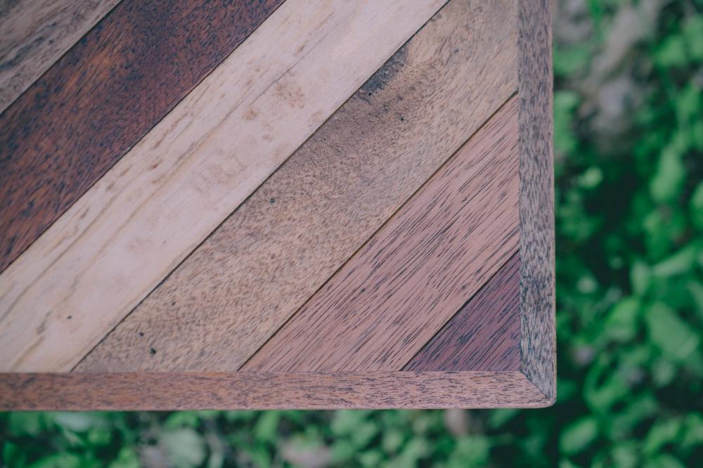 アウトドア用【ヘリンボーン天板】キャンプテーブル（SIL CAMP）