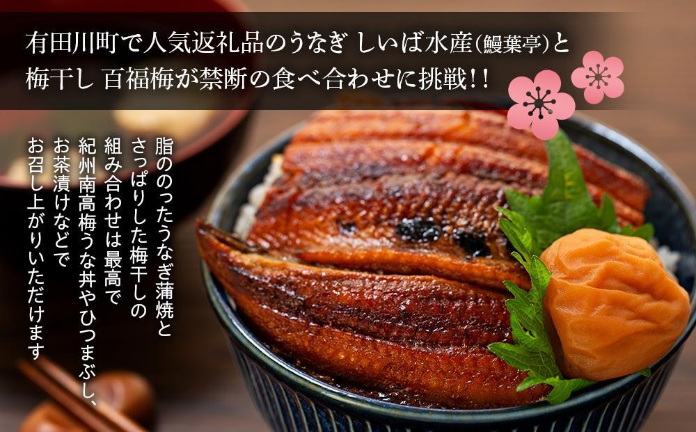 紀州南高梅うな丼 うなぎ蒲焼 240g  × 紀州南高梅干  80g うす塩味 塩分10％  約3人前