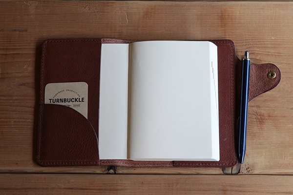 レザー手帳カバー（文庫本A6サイズ）【ブラウン】イタリアンレザーカバー