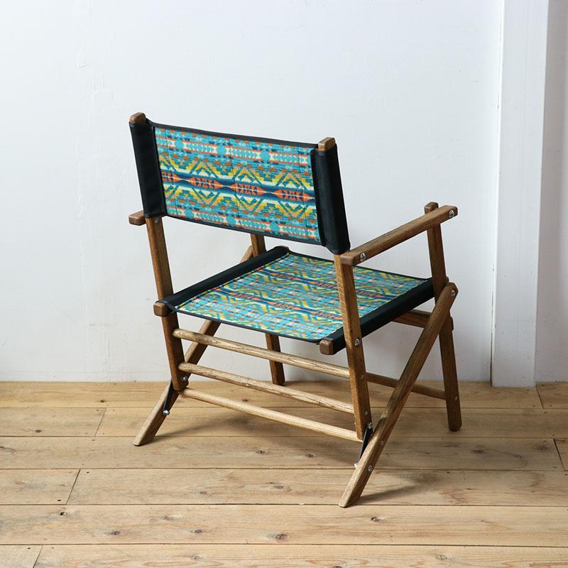 【アルトメサディープターコイズ 】フォールディングチェアS　Pendleton（ペンドルトン）×TurnBuckle（ターンバックル）