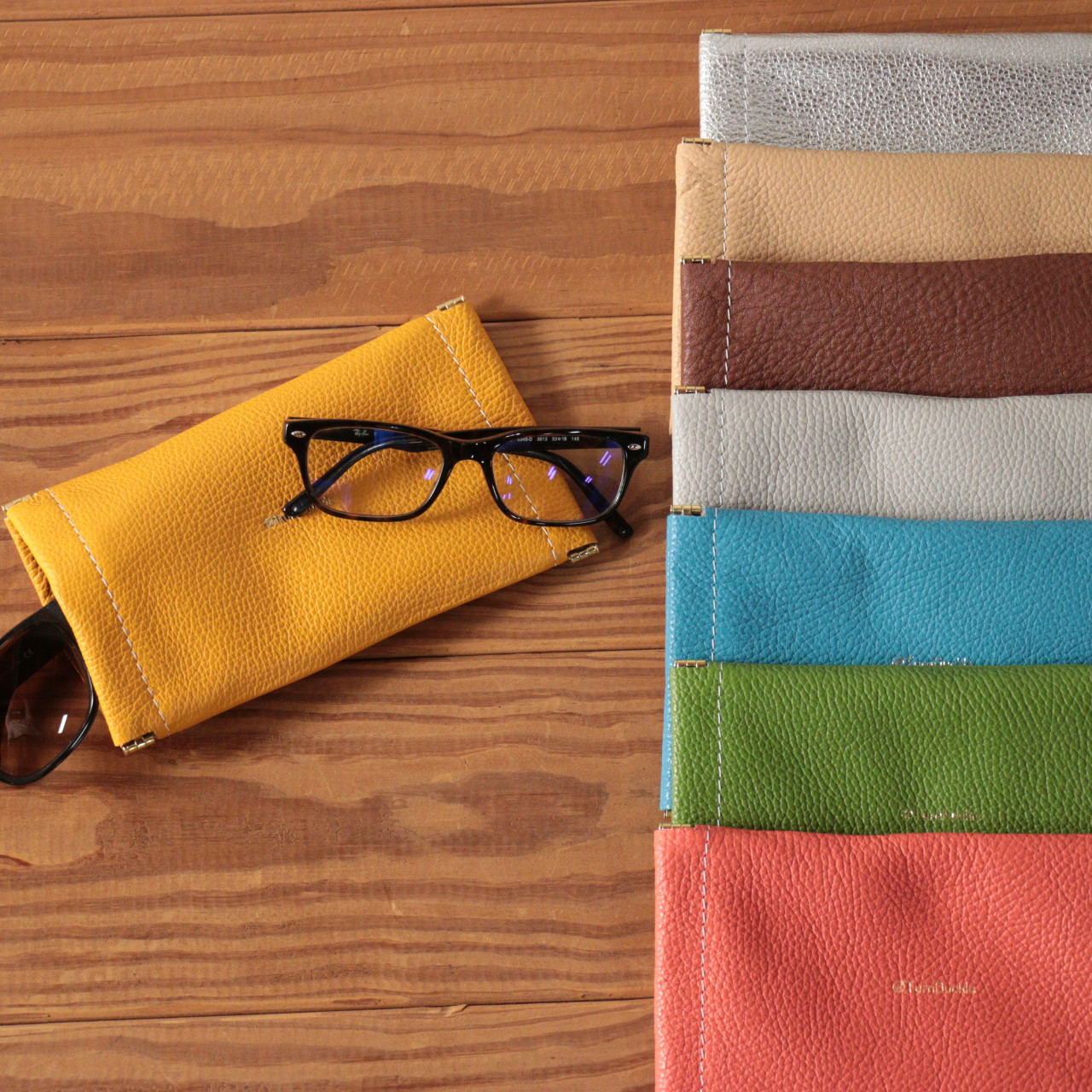 ダブルメガネケース【サクラピンク】