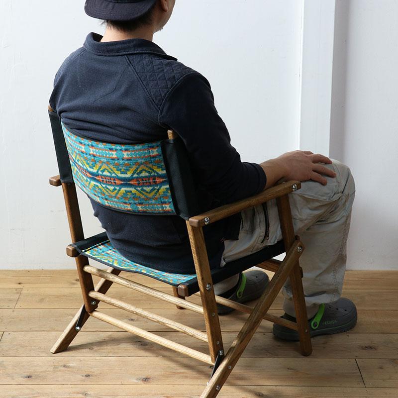 【アルトメサディープターコイズ 】フォールディングチェアS　Pendleton（ペンドルトン）×TurnBuckle（ターンバックル）
