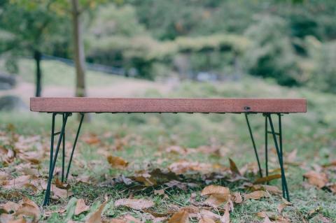 アウトドア用【ヘキサゴン柄天板】キャンプテーブル（SIL CAMP）