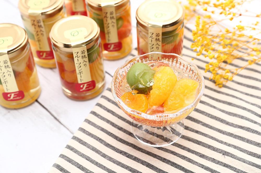 若桃入りフルーツコンポート 6本セット