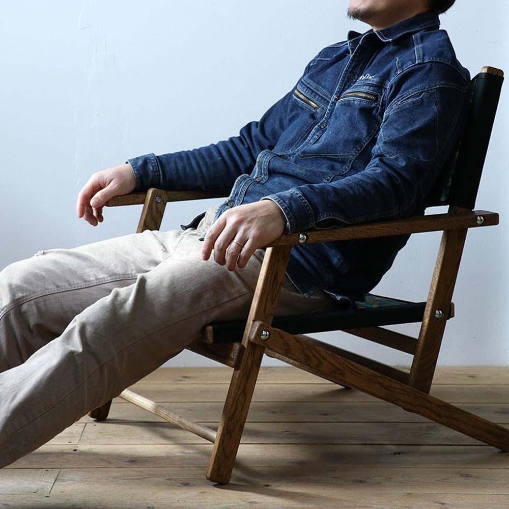 【アルトメサディープターコイズ  】フォールディングチェア ワイド　Pendleton（ペンドルトン）×TurnBuckle（ターンバックル