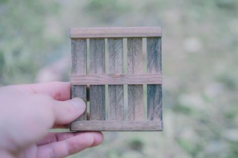 ホームからキャンプまで【《パレット》コースター 5枚セット】アウトドア用（SIL CAMP）