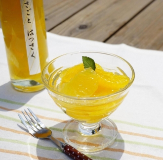 ジュレ仕立てのコンポートセット