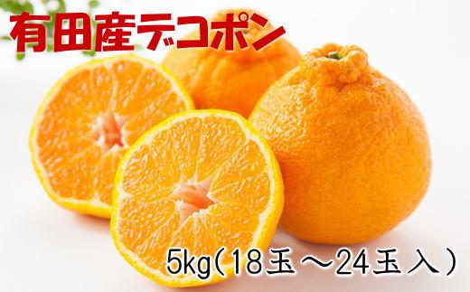 ［お味濃厚］紀州有田産のデコポン約5kg(18玉～24玉入り・青秀以上)★2026年2月中旬頃より順次発送［TM26w］