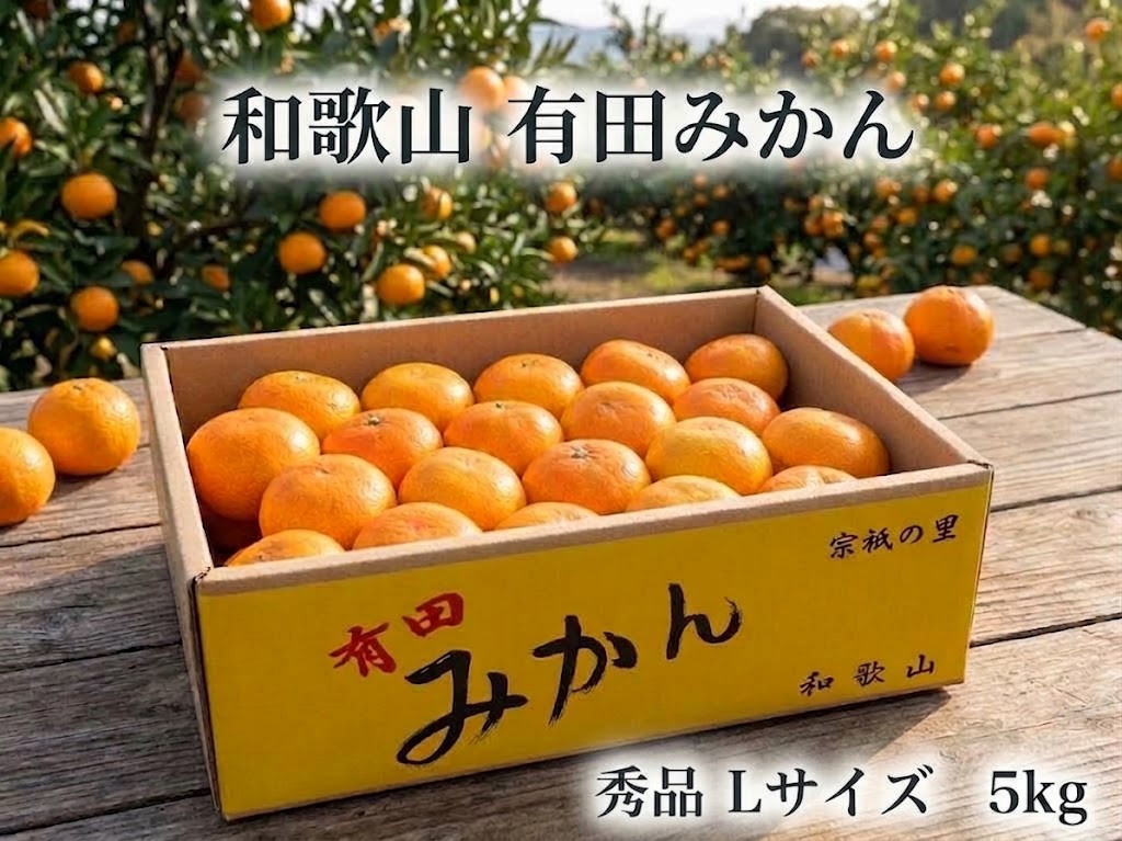 ［秀品・サイズＬ］まる隆果樹園　和歌山有田産！早生みかん≪5ｋｇ≫［予約販売］［数量限定］