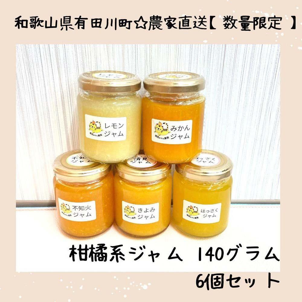 ［お中元］農家直送！数量限定！店主にお任せ 無添加 柑橘ジャム140ｇ×6個 ［2026年7月1日～8月5日ごろ順次発送］