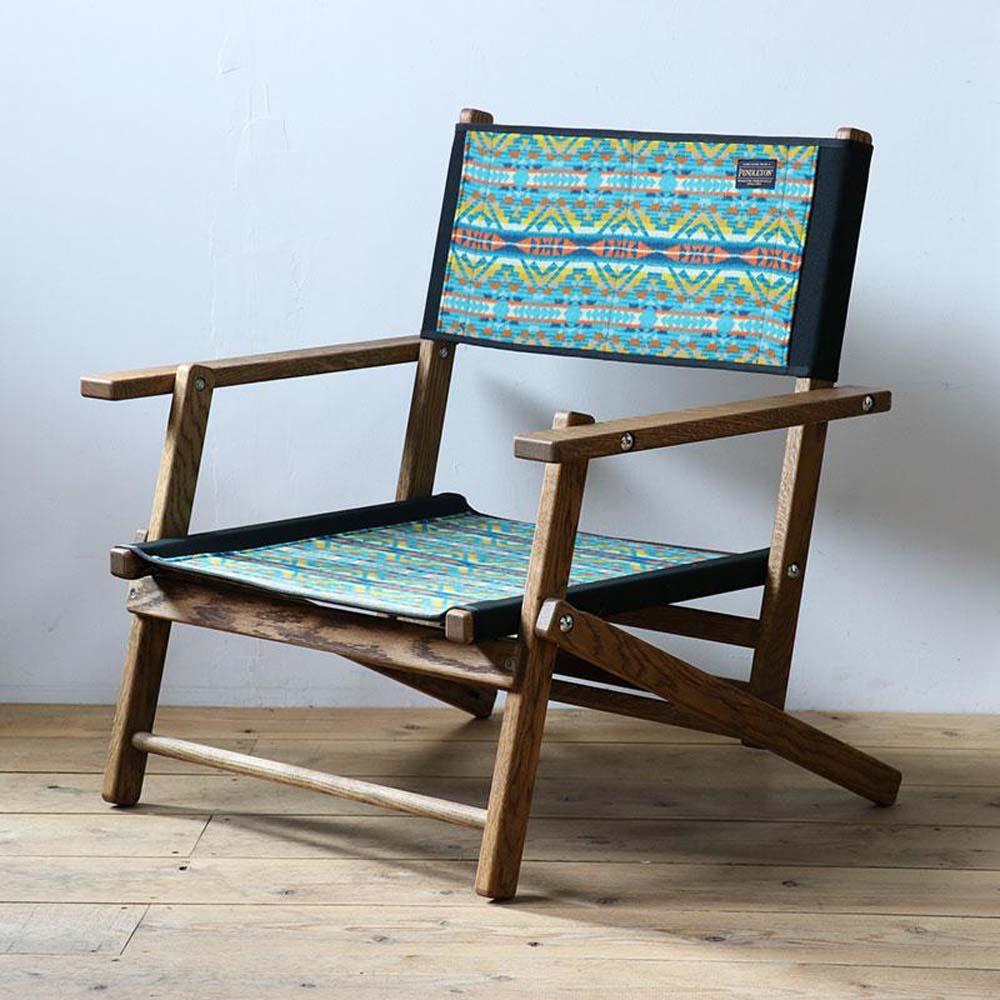 【アルトメサディープターコイズ  】フォールディングチェア ワイド　Pendleton（ペンドルトン）×TurnBuckle（ターンバックル