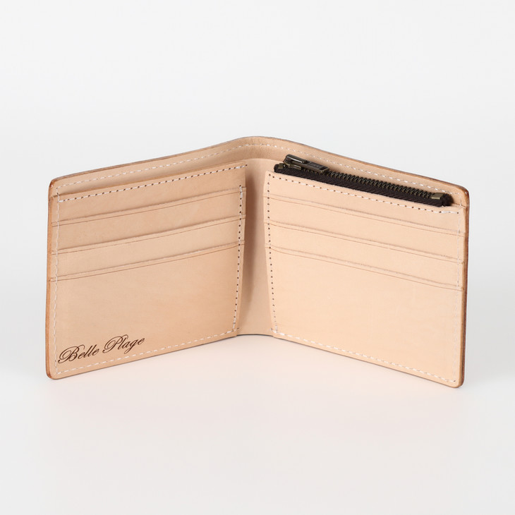 財布 折りたたみ 二つ折り財布 本革 牛革 ギフト 茶色 ブラ