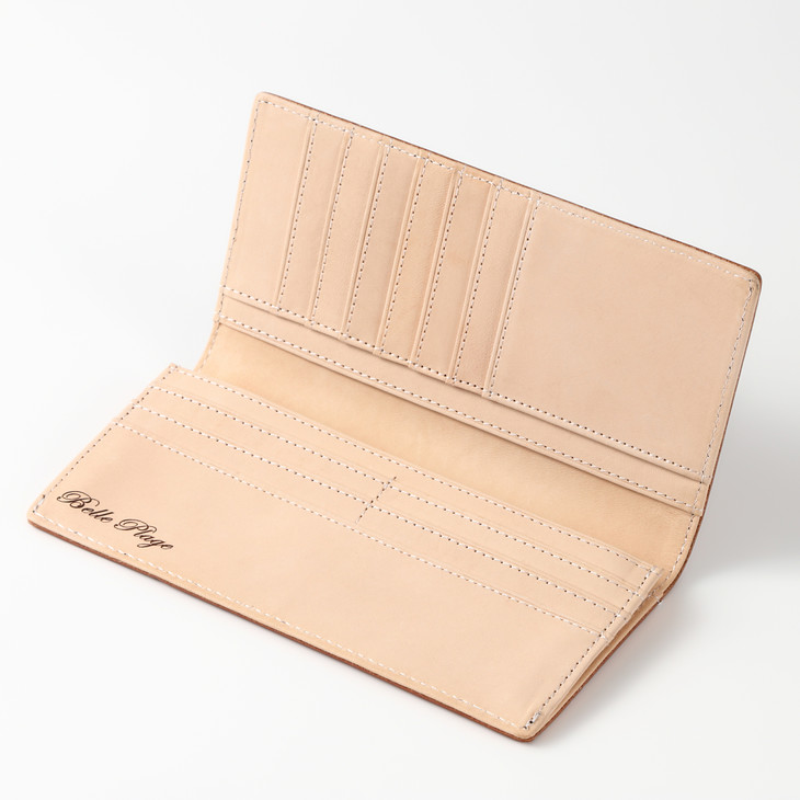 財布 長財布 二つ折り財布 本革 牛革 ギフト ブラウン さい