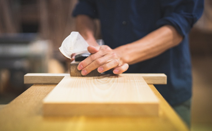 紀州ヒノキ(一枚板)まな板 ＜家具職人カンナ造り＞※2024年3