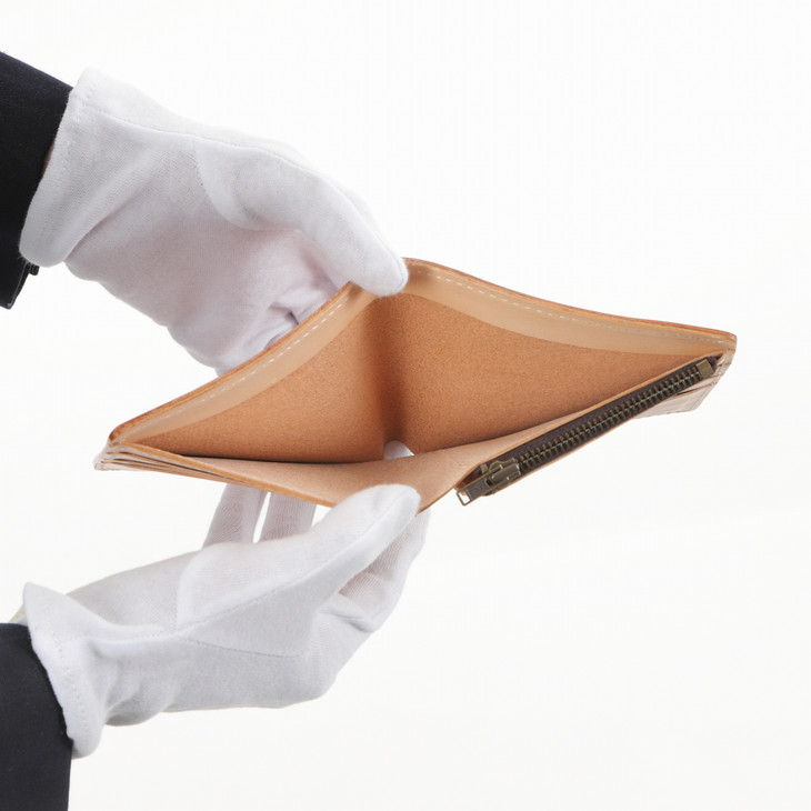 財布 折りたたみ 二つ折り財布 本革 牛革 ギフト 茶色 ブル