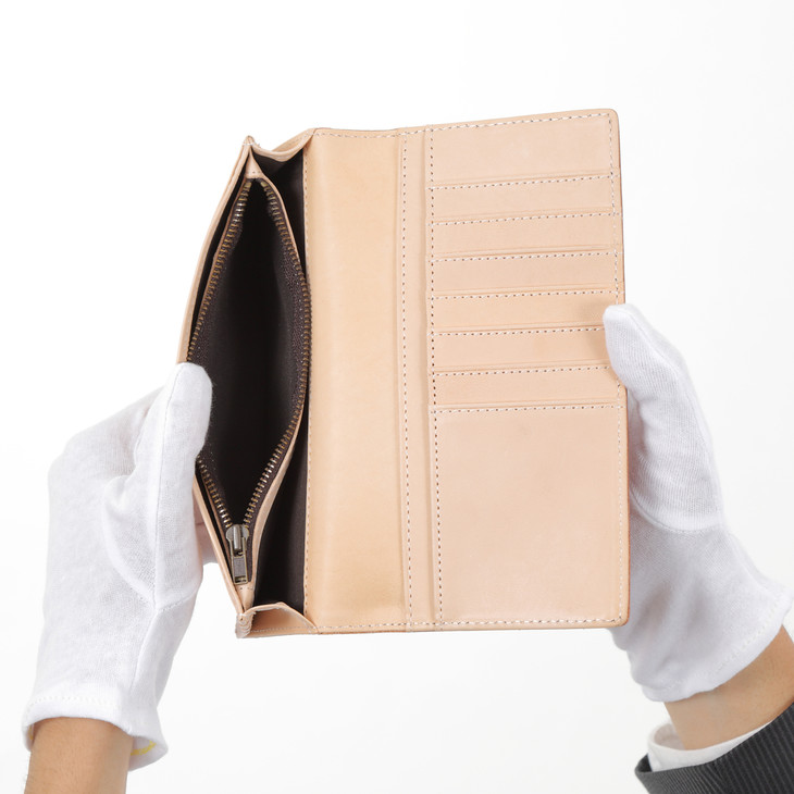 財布 長財布 二つ折り財布 本革 牛革 ギフト ブラック さい