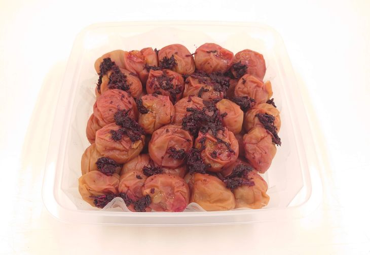 《紀州南高梅》しそかつお梅干し　つぶれ梅(はちみつ入り)