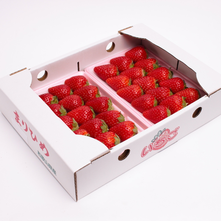 ＜１月より発送＞朝摘み完熟まりひめ約600g（300g前後×2トレ