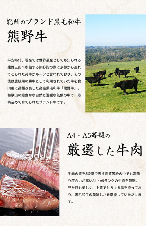 熊野牛A4以上ヒレシャトーブリアンステーキ100g×2枚＆霜降