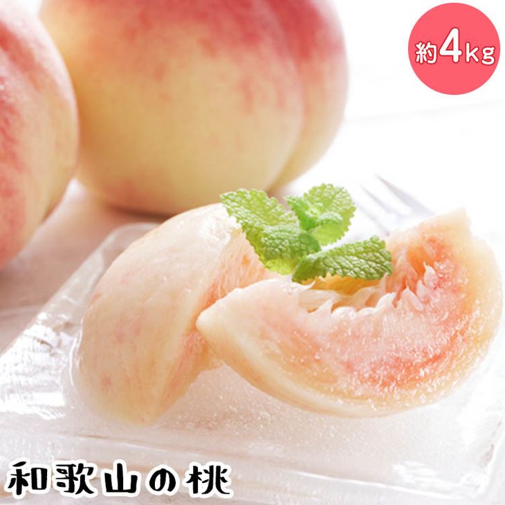 【先行予約】【夏の美味】フルーツ王国 和歌山の桃 約4kg 