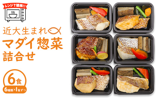 レンジで簡単！近大生まれマダイ惣菜詰合せ（6食） ｜ 真