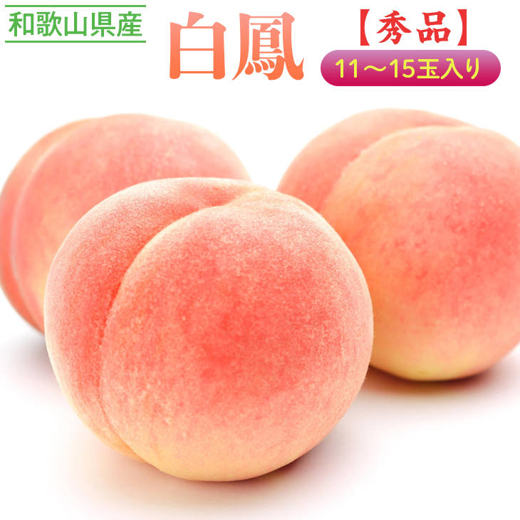 ≪秀品≫和歌山県産 白鳳 11～15玉入り◇ |産地直送 桃 果物 