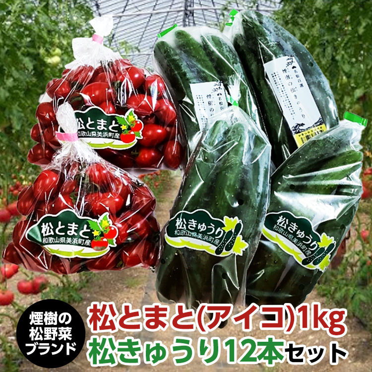 【煙樹の松野菜ブランド】
松とまと（アイコ）松きゅうり