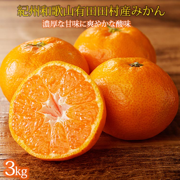 高級ブランド 秀品 紀州有田田村産みかん 3kg ※2025年12月上