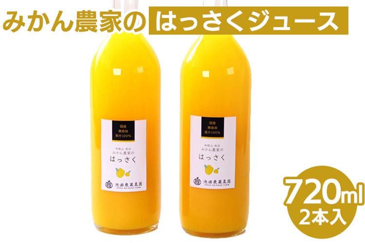 無添加はっさくジュース720ml×2本 ※北海道・沖縄・離島へ