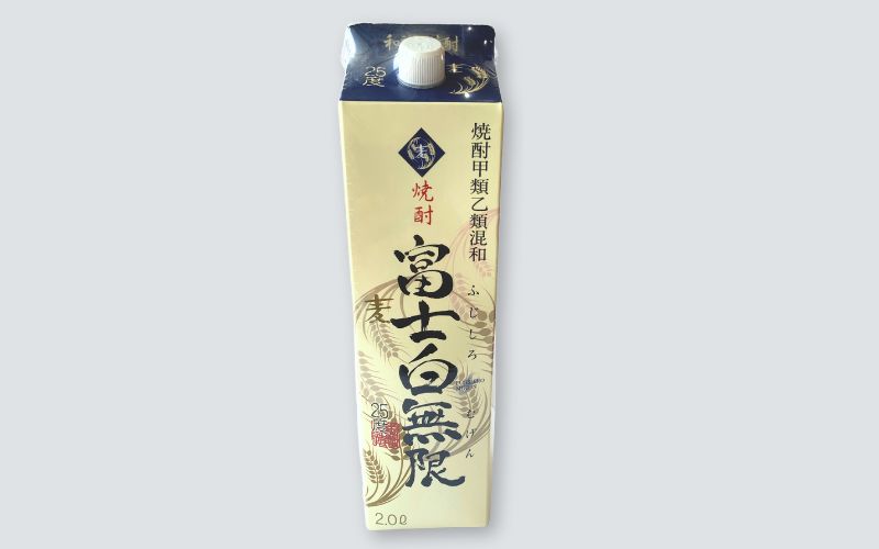 麦焼酎「富士白無限」（2Lパック×1） / お酒 焼酎 酒 由良町 晩酌 地酒 和歌山 【oisk007】