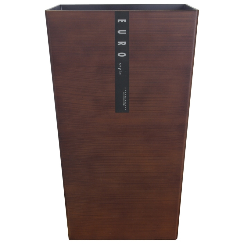 ユーロスタイルBOX Ｍ角 6.7L 2個組木目 タツクラフト 【Tk122】【ttcf015】