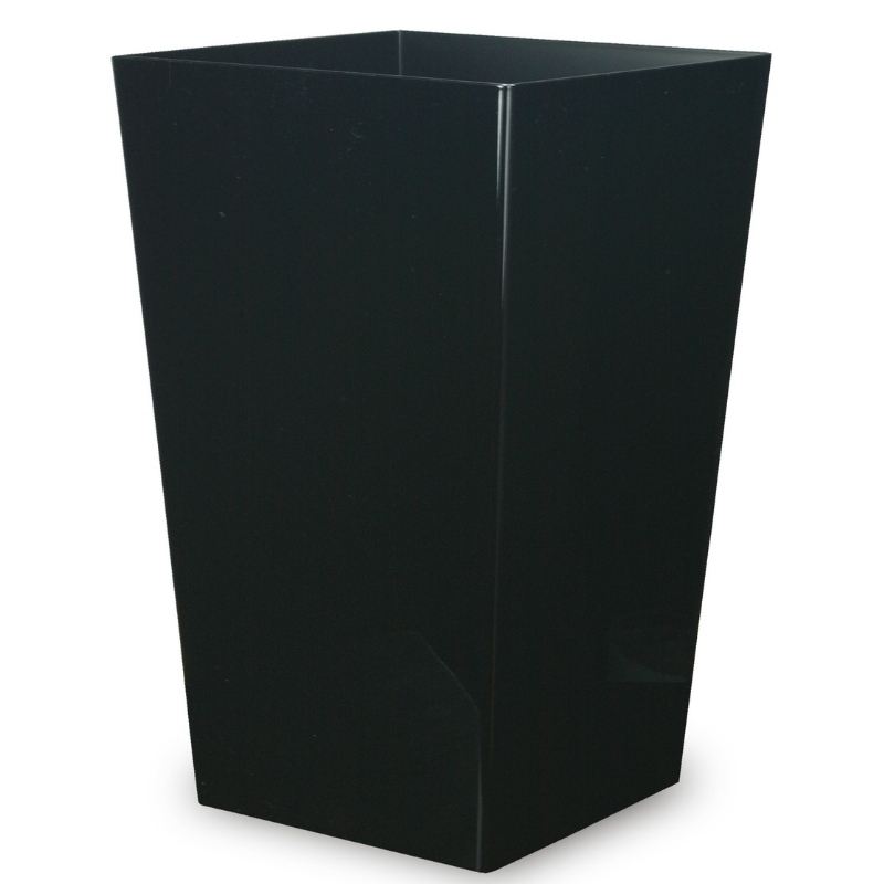 蒔絵調 ダストボックス M角 6.7L 桜ブラック タツクラフト 【Tk139】【ttcf018】