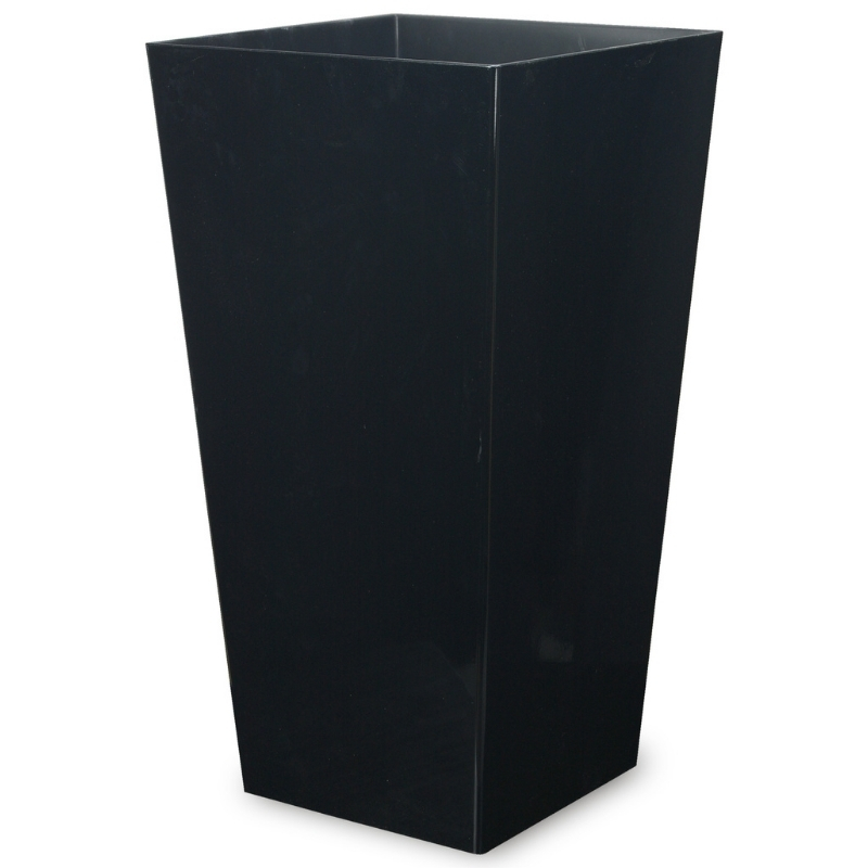 蒔絵調 ダストボックス L角 9.5L 桜ブラック タツクラフト 【Tk143】【ttcf022】