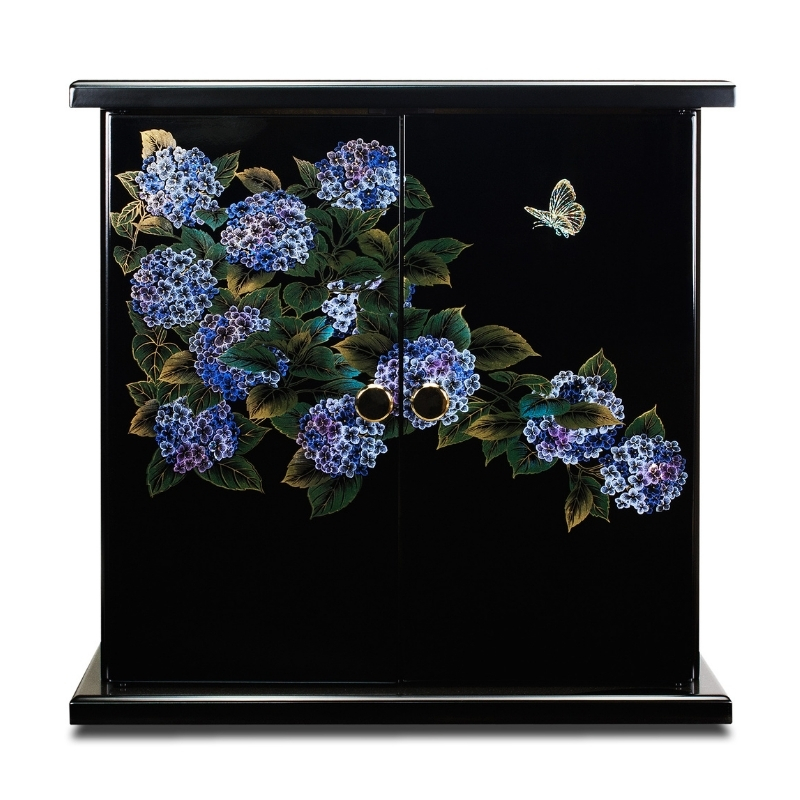 タツクラフト 紀州塗り ミニ仏壇 雅 大 紫陽花 【Tk169】【ttcf041】