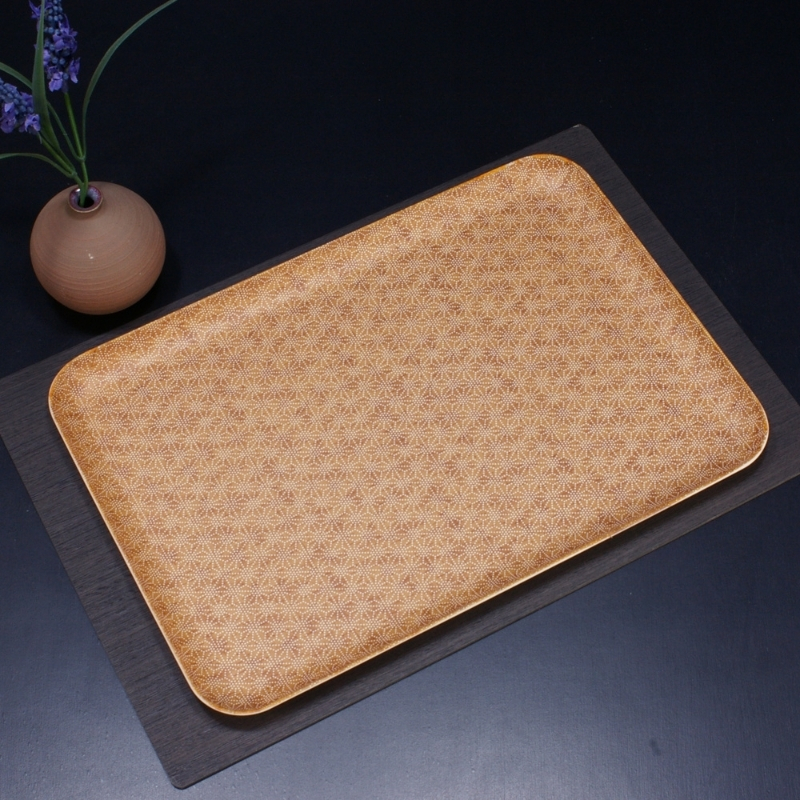 タツクラフト 友禅和紙トレー L 39cm 2枚セット 麻の葉 【Tk321】【ttcf130】