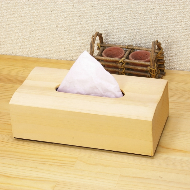 木目塗り ティッシュボックス イエローメープル 2個組 タツクラフト 【Tk355】【ttcf148】